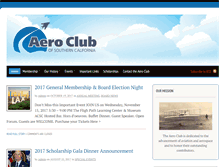 Tablet Screenshot of aeroclubsocal.org